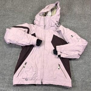 Bonfire Prism Jacket Womens Small Pink Hooded Insulated Ski Snowboard Pockets